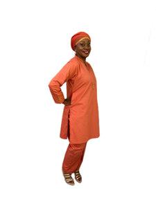 3-PC Outfit Style 8 - Rust Cotton Outfit