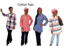 Load image into Gallery viewer, Cotton  Shirts with roller sleeves and mandarin collar.
