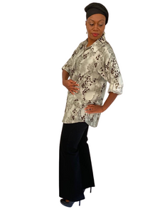 Printed Wash n Wear Shirts and Tunics with roller sleeves